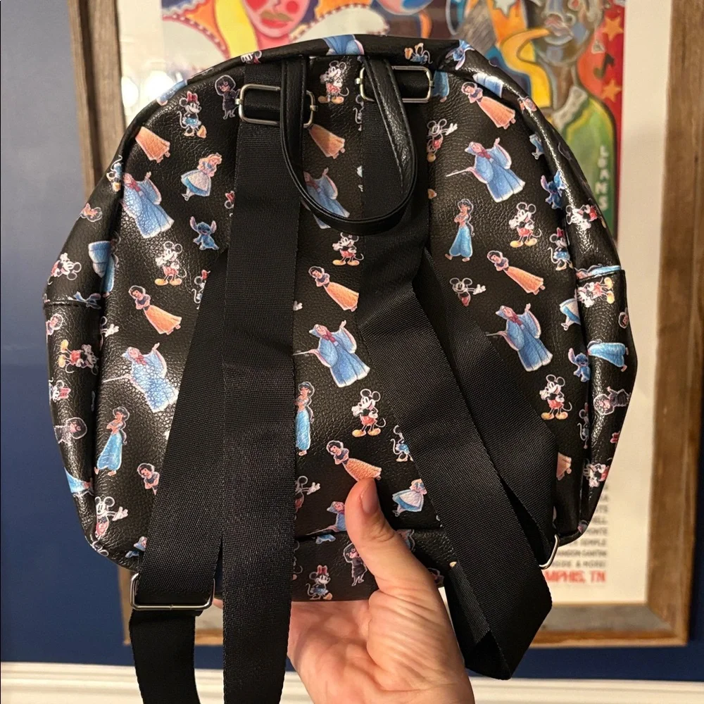 Disney 100 Mini Backpack Featuring Mickey & Minnie Mouse, Stitch NWT - Picture 3 of 5